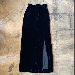 VINTAGE 1960s Velvet Skirt